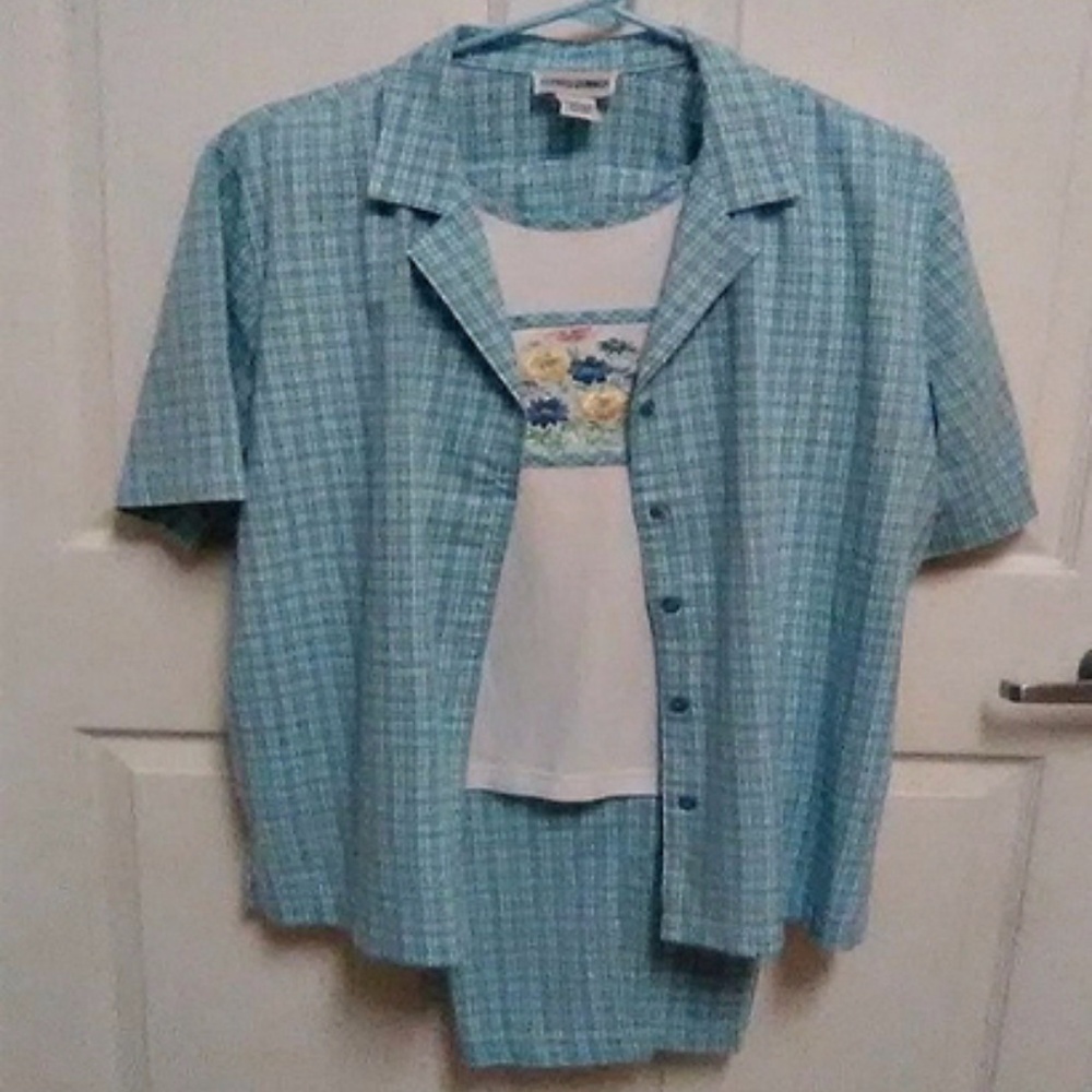 ..... ALFRED DUNNER 2 PIECE PANT SUIT ...